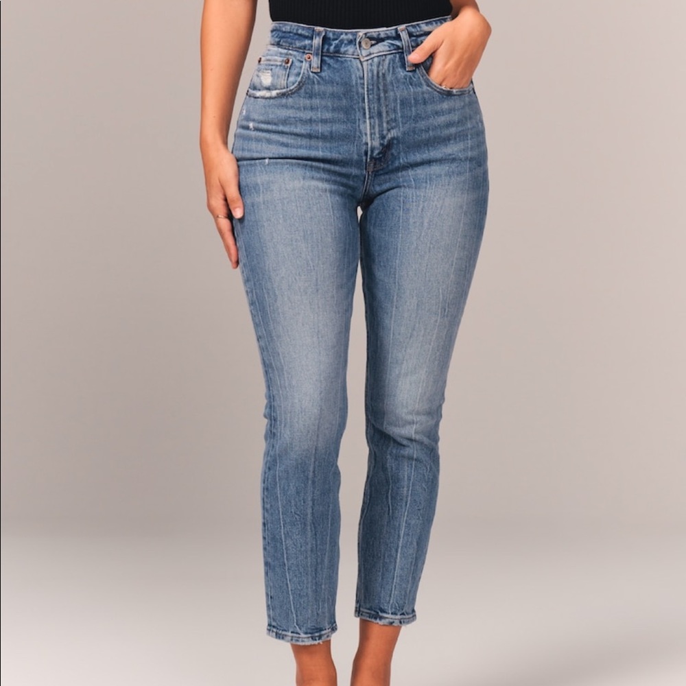 Curve love high rise mom jeans